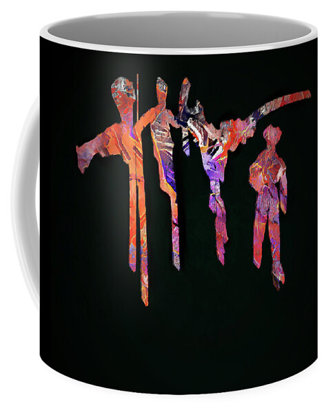 Dance Coffee Mug featuring the digital art Hop Skip Jump by Marina Flournoy