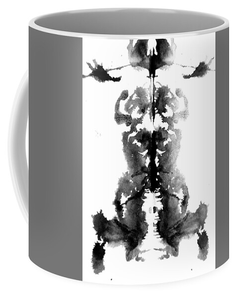 Abstract Coffee Mug featuring the painting Xray Puppet Master by Stephenie Zagorski