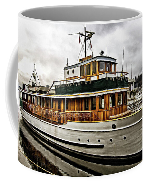 Hdr Coffee Mug featuring the photograph Yacht M V Discovery by Thom Zehrfeld