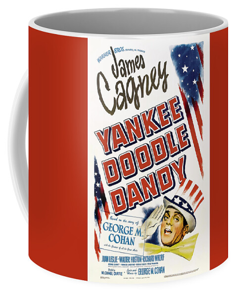 Synopsis Coffee Mug featuring the mixed media ''Yankee Doodle Dandy'', -b-1942 - art by Bill Gold by Movie World Posters