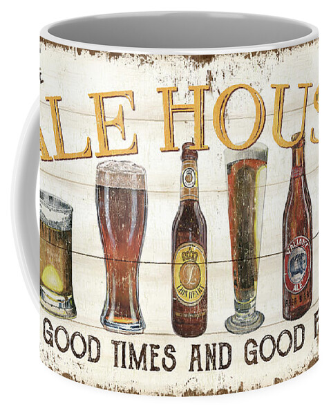 Beer Coffee Mug featuring the painting Ye Olde Ale House by Debbie DeWitt