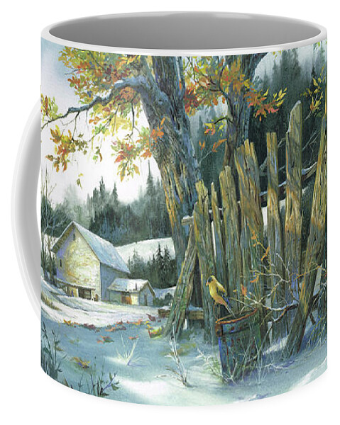 Michael Humphries Coffee Mug featuring the painting Yellow Bird by Michael Humphries