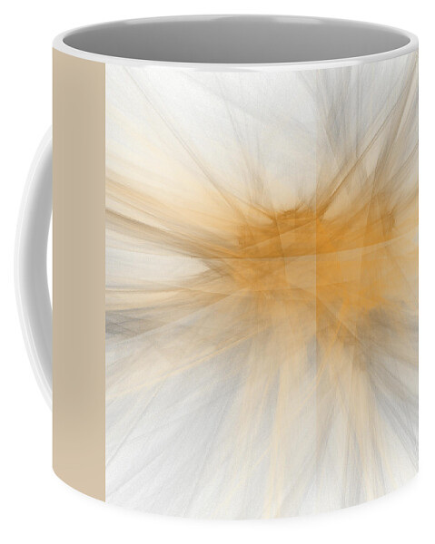 Rick Drent Coffee Mug featuring the digital art Yellow Chrystalene by Rick Drent