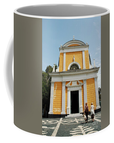 Yellow Church Coffee Mug featuring the photograph Yellow Church by Allen Beatty