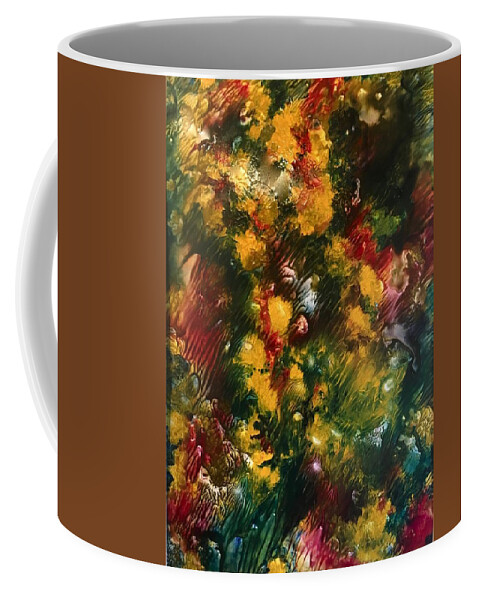 Wildflowers Coffee Mug featuring the painting Yellow's Wild by Janice Nabors Raiteri