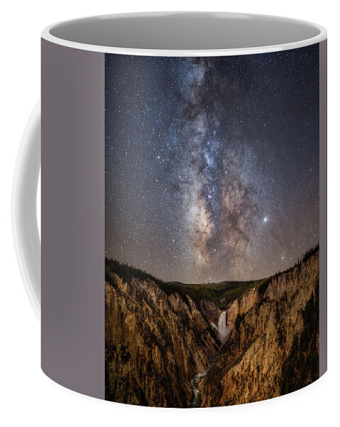 Yellowstone Coffee Mug featuring the photograph Yellowstone at Night by Darren White