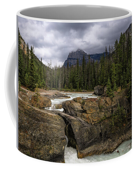 Kicking Horse River Coffee Mug featuring the photograph Yoho Natural Bridge by Dan Sproul