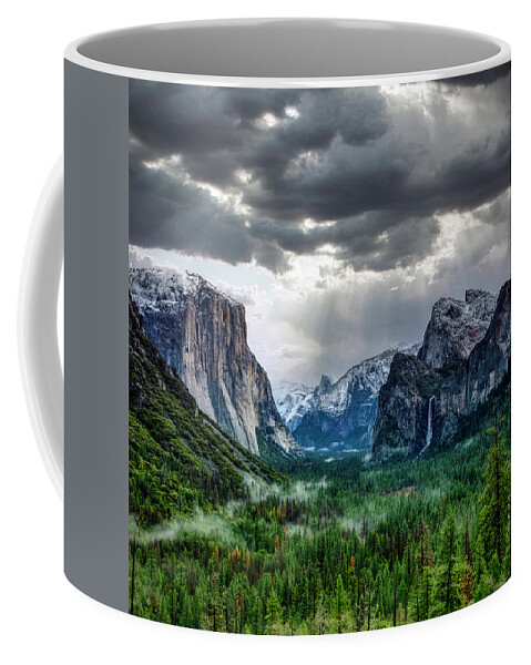 Landscape Coffee Mug featuring the photograph Yosemite Tunnel View by Romeo Victor