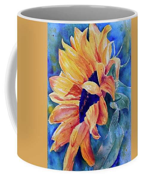 Sunflower Coffee Mug featuring the painting You are My Sunshine by Michal Madison