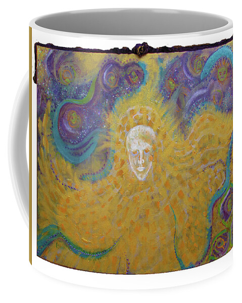 Not Alone Coffee Mug featuring the painting You Are Not Alone by Feather Redfox