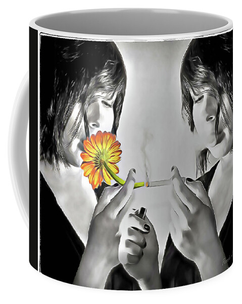 Daisy Coffee Mug featuring the photograph You Choose by Pennie McCracken