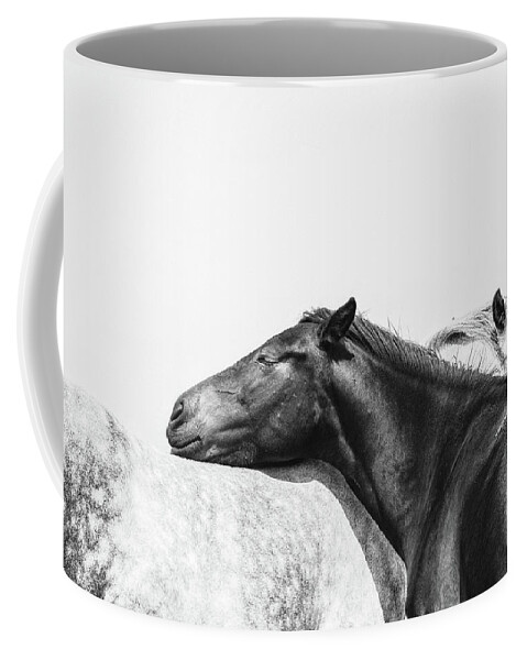 Photographs Coffee Mug featuring the photograph You Mean the World to me II - Horse Art by Lisa Saint