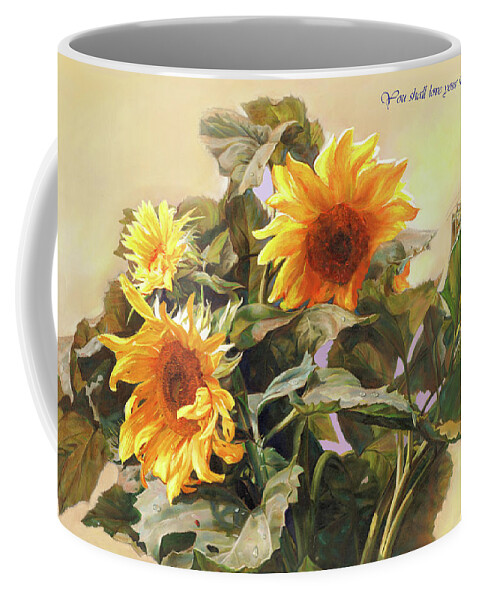 New Testament Coffee Mug featuring the painting You Shall Love Your Neighbor As Yourself by Svitozar Nenyuk