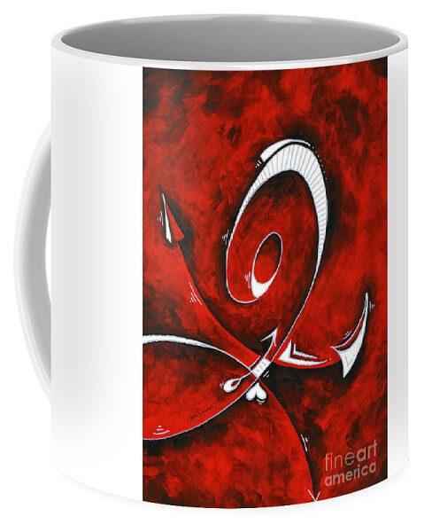 Collect Coffee Mug featuring the painting Your Deepest Desires Color Study Original Abstract Bold Colorful Painting by Megan Duncanson MADART by Megan Aroon