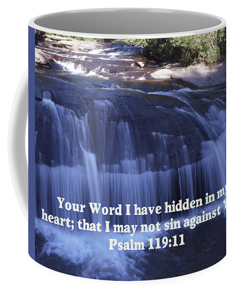 Waterfall Coffee Mug featuring the photograph Your Word I Have Hidden in My Heart by James C Richardson