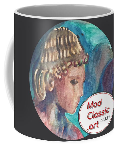 Sculpture Coffee Mug featuring the painting Youth ModClassic Art Style by Enrico Garff