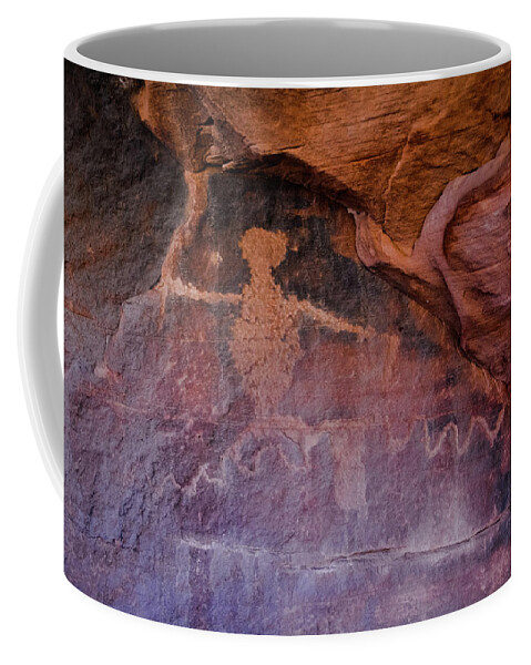 Zion National Park Coffee Mug featuring the photograph Zion Petroglyphs by Kyle Hanson