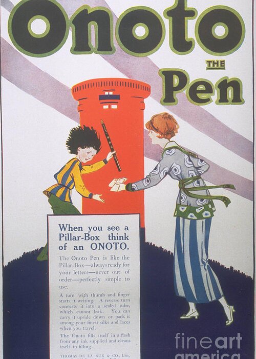 1920s Uk Pens Pencils Post-boxes Drawing by The ...
