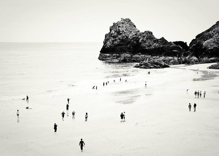 Cornwall Greeting Card featuring the photograph Cornwall beach life by Dorit Fuhg