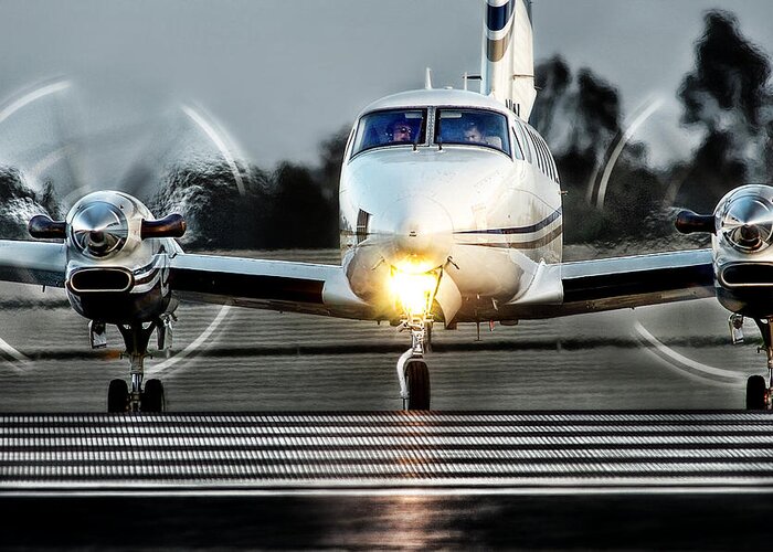 James David Phenicie Greeting Card featuring the photograph King Air by James David Phenicie