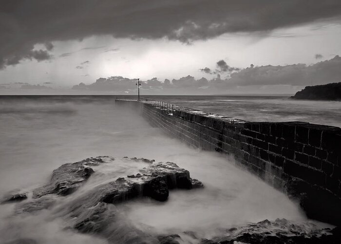 Porthleven Greeting Card featuring the photograph Porthleven in Cornwall #1 by Pete Hemington