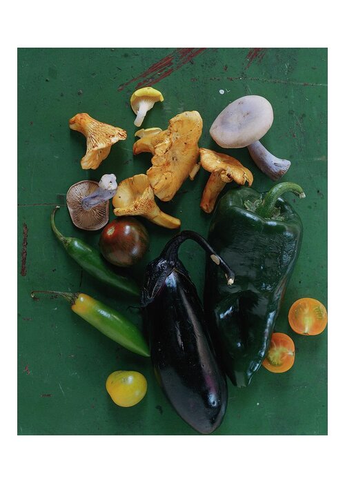 Fruits Greeting Card featuring the photograph A Pile Of Vegetables by Romulo Yanes