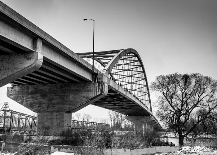 Landscape Greeting Card featuring the photograph Amelia Earhart Memorial Bridge #2 by Mark McDaniel