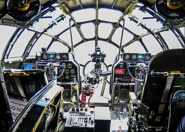 B 29 Superfortress Cockpit Greeting Card For Sale By Puget Exposure