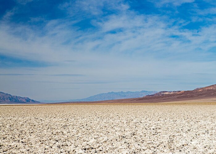 Afternoon Greeting Card featuring the photograph Badwater Basin Death Valley National Park #1 by Fred Stearns