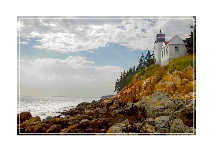 Maine Lighthouse Greeting Card featuring the photograph Bass Harbor Head Lighthouse by Mike McGlothlen