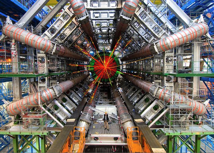 Atlas Greeting Card featuring the photograph Black Hole Event #1 by Cern
