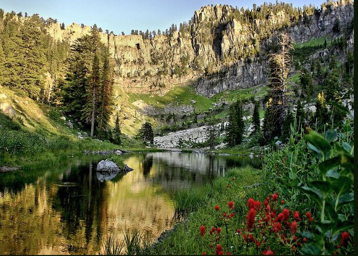  Greeting Card featuring the photograph Bloomington Lake #1 by Roxie Crouch