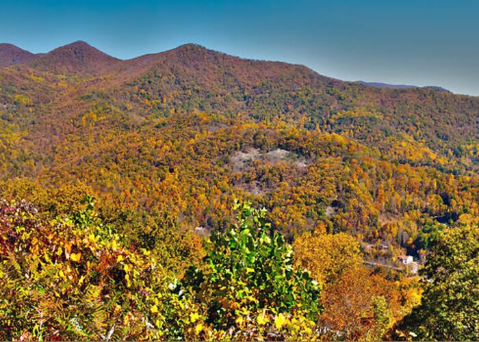 View Greeting Card featuring the photograph Blue Ridge Parkway #1 by Alex Grichenko