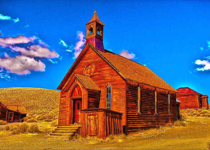 Bodie State Historical Park Greeting Card featuring the photograph Bodie 20 #1 by Richard J Cassato