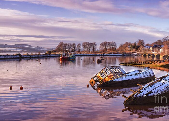 Bowling Greeting Card featuring the photograph Bowling Harbour Panorama 02 #1 by Antony McAulay