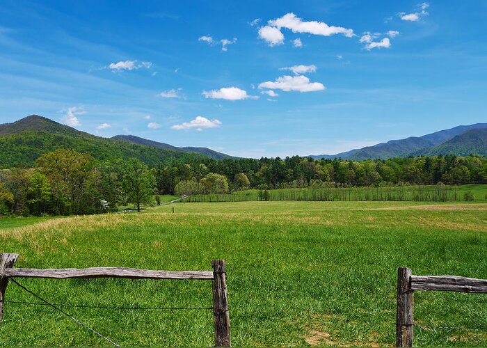 Cades Cove Greeting Card featuring the photograph Cades Cove #1 by Melinda Fawver