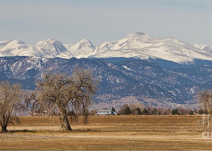Panorama Greeting Card featuring the photograph Colorado Front Range Continental Divide Panorama by James BO Insogna