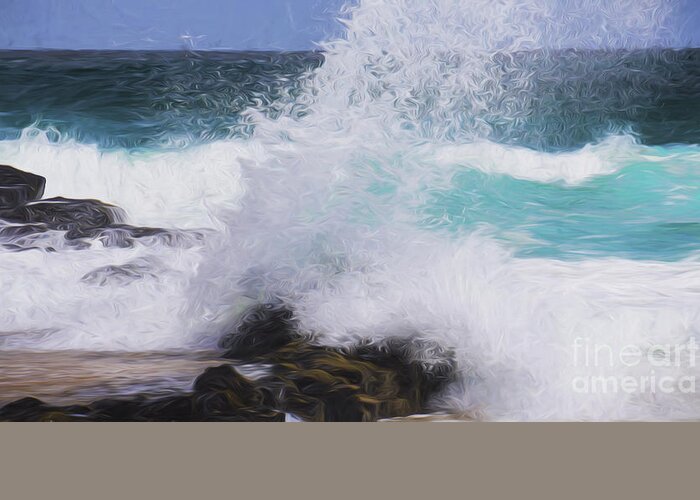 Surf Greeting Card featuring the photograph Crash #2 by Sheila Smart Fine Art Photography
