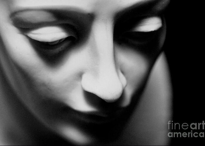 Abstract Greeting Card featuring the photograph Depth of Soul in Black and White #1 by Lauren Leigh Hunter Fine Art Photography