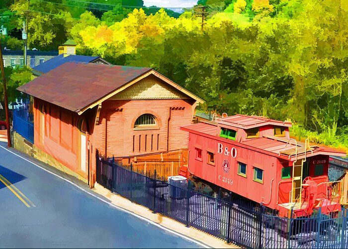  Greeting Card featuring the photograph Ellicott City Station #1 by Dana Sohr