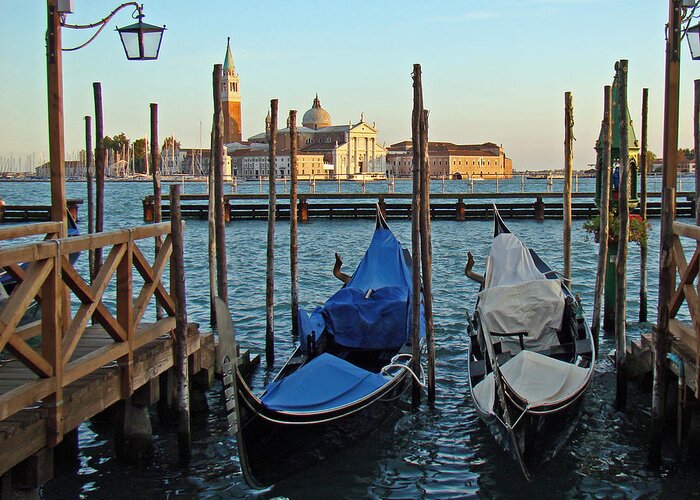 Venice Greeting Card featuring the photograph End Of A Day #1 by Walter Fahmy