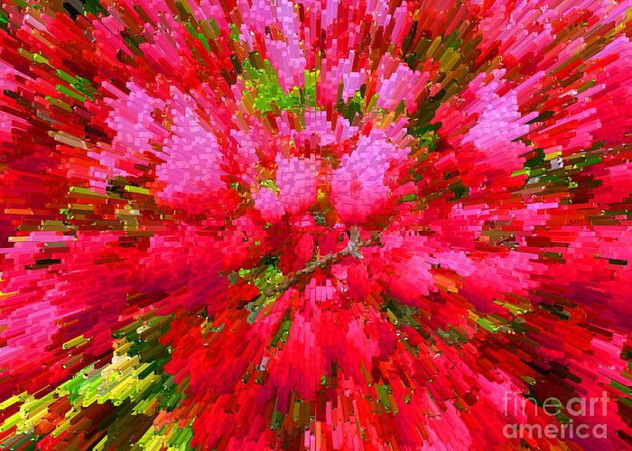 Explosion Greeting Card featuring the photograph Explosion of Spring #1 by Alys Caviness-Gober