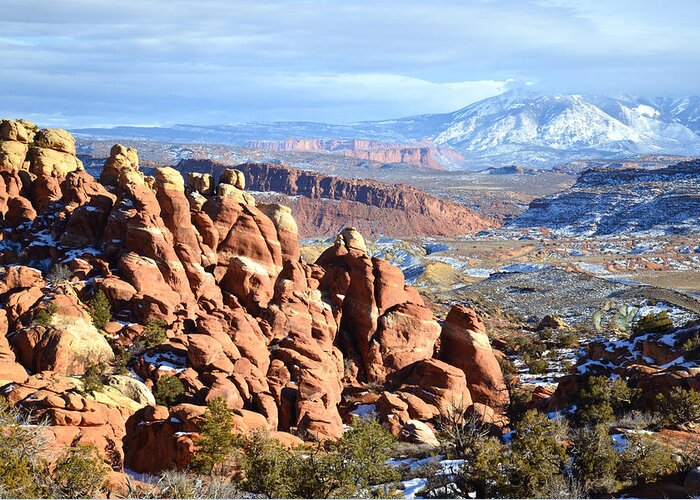 Arches National Park Greeting Card featuring the photograph Fiery Furnace by Ray Mathis