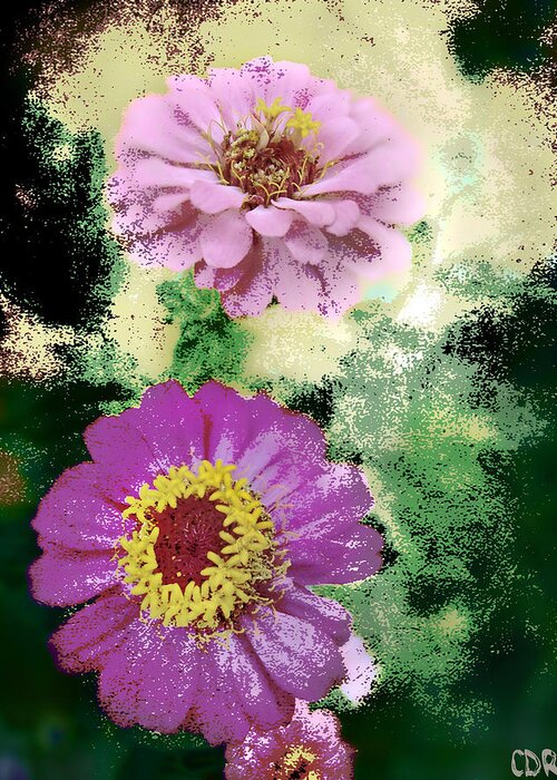 Digital Art Greeting Card featuring the photograph Flowers #1 by Charlie Roman