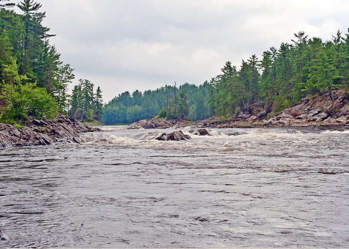 French River Greeting Card featuring the photograph French River Ontario Canada #1 by Marek Poplawski