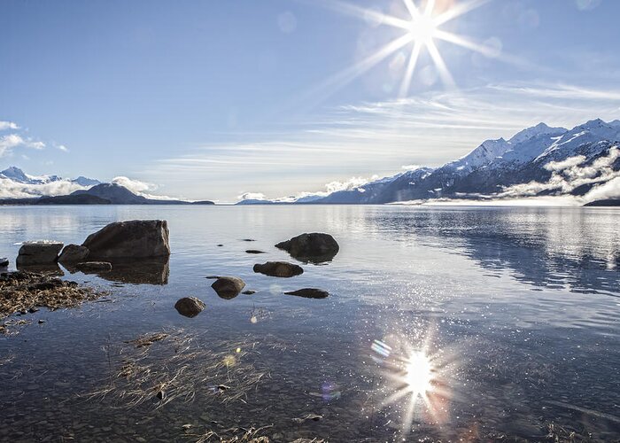 Alaska Greeting Card featuring the photograph Glorious Sun #1 by Michele Cornelius