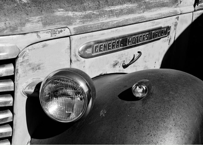 Gmc Truck Side Emblem Greeting Card featuring the photograph GMC Truck Side Emblem #1 by Jill Reger