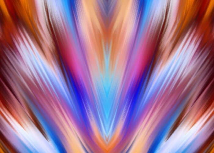 Digital Art Abstract Going Up Abstract All Prints Greeting Card featuring the digital art Going up #1 by Gayle Price Thomas