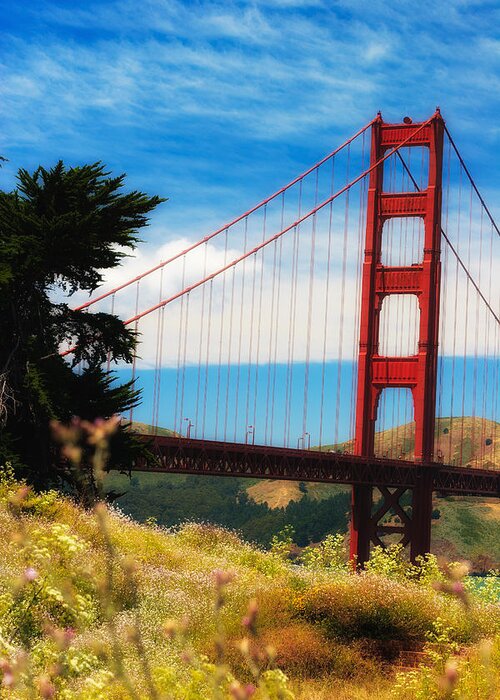 Architecture Greeting Card featuring the photograph Golden Gate Bridge #1 by Raul Rodriguez