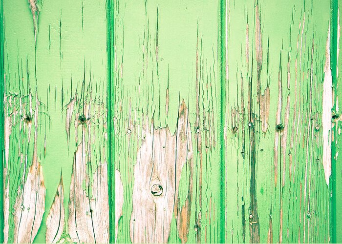 Abstract Greeting Card featuring the photograph Green wood #1 by Tom Gowanlock